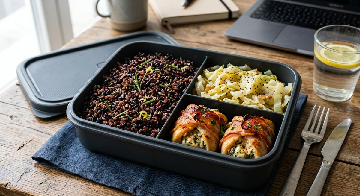 Mix di Ermes e Venere al rosmarino, verdure del girono e fagottini di pollo con pancetta al forno