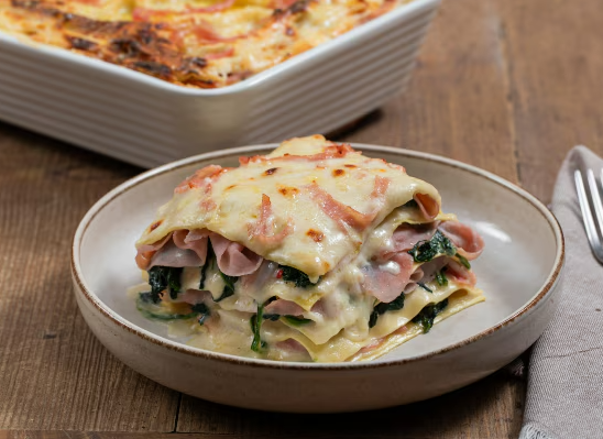 Lasagna Prosciutto cotto e spinaci