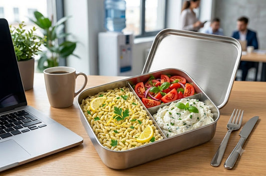Orzo aromatizzato, verdure del giorno e ricotta mantecata