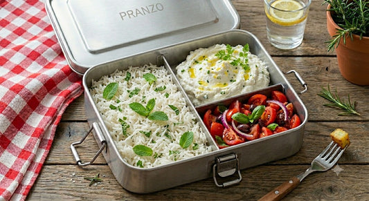 Riso aromatizzato, verdure del giorno e ricotta mantecata