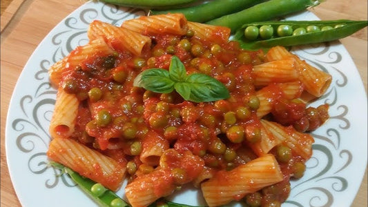 Pasta pomodoro e piselli
